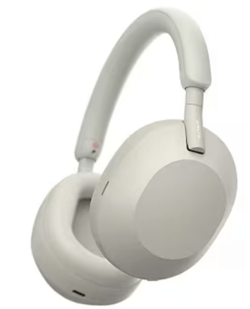 소니 WH-1000XM5 화이트 헤드셋의 사진
