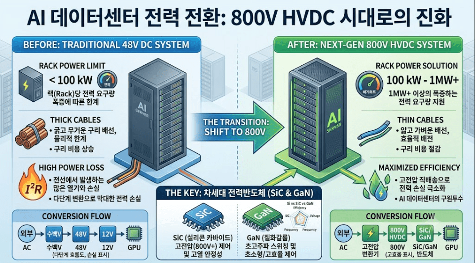 AI데이터센터의 전력전환 - 800V HVDC 시대의 시작을 보여주는 그